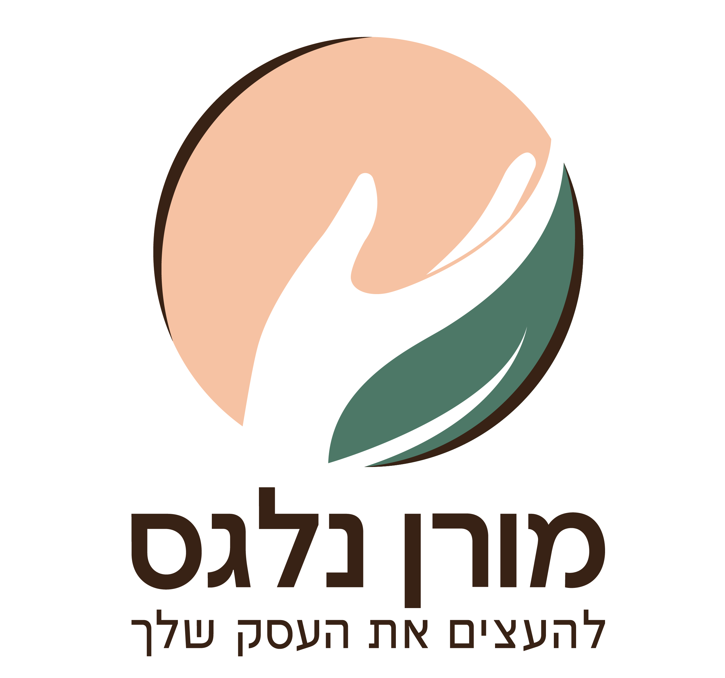 יד בתוך עיגול לוגו מורן נלגס